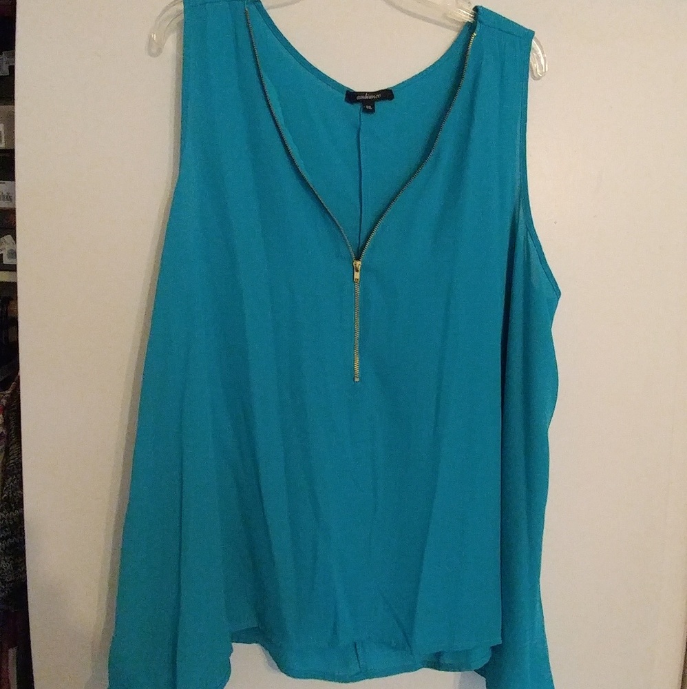 Turquoise blouse